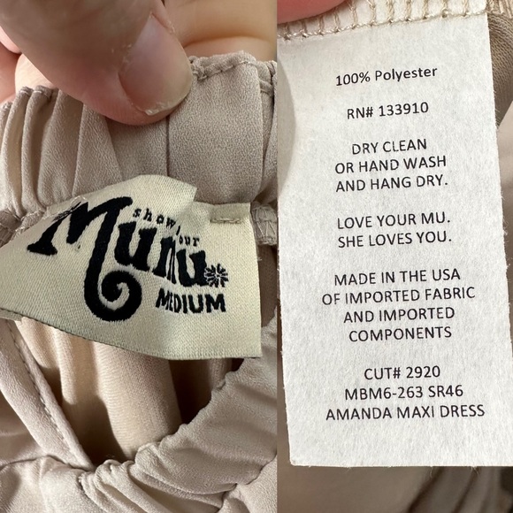 Show Me Your Mumu Amanda Dress Show Me the Ring Crisp NEW - Picture 5 of 5